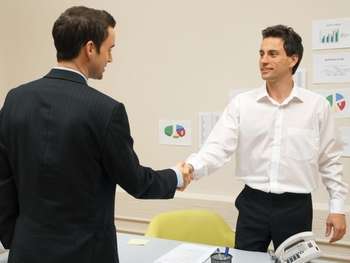 Businessmen shaking hands