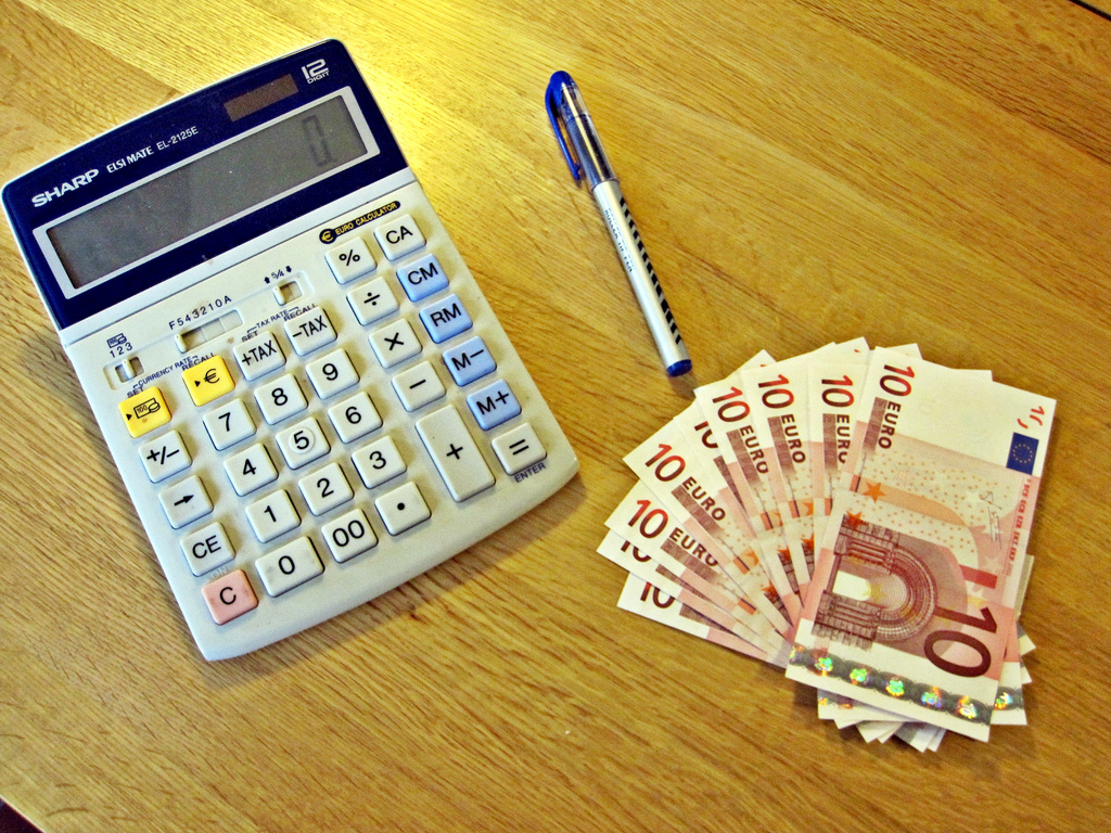 Calculator and Euros