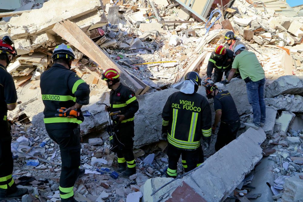 Terremoto - fonte: Protezione civile